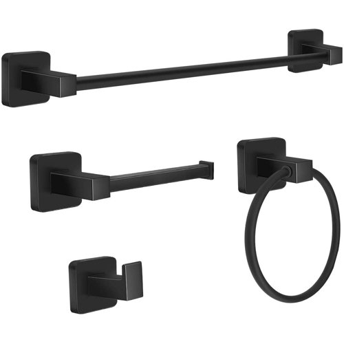 Ensemble De Quincaillerie De Salle De Bain Franklin Laiton KIN5PC-SN - Neuf